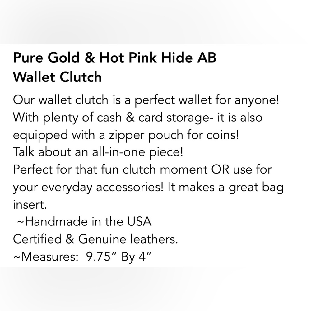 Keep it Gypsy NWT pink & gold wallet - Picture 5 of 5